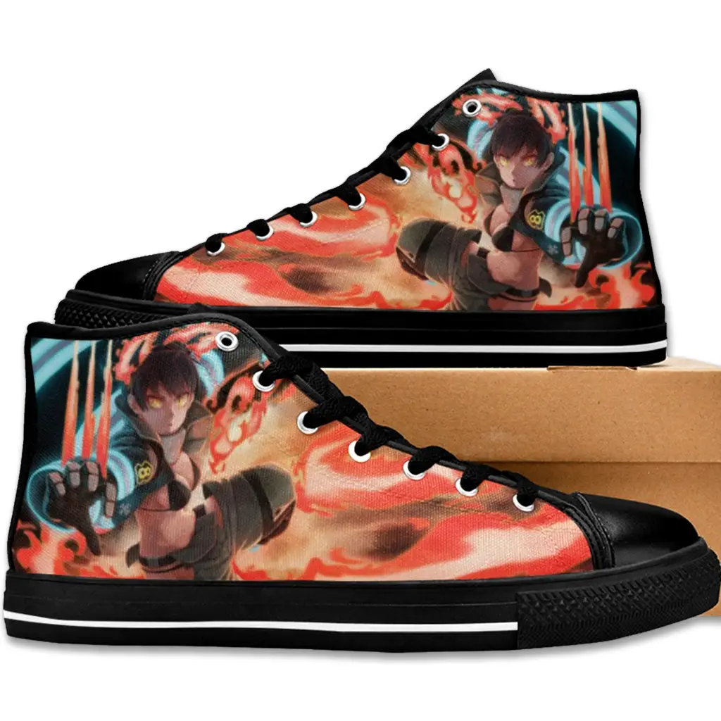 Fire Force Blazing Fire Brigade Tamaki Shoes High Top Sneakers