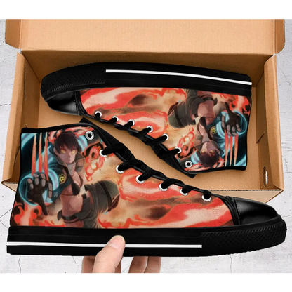 Fire Force Blazing Fire Brigade Tamaki Shoes High Top Sneakers