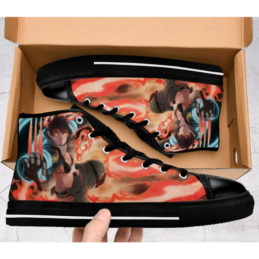 Fire Force Blazing Fire Brigade Tamaki Shoes High Top Sneakers