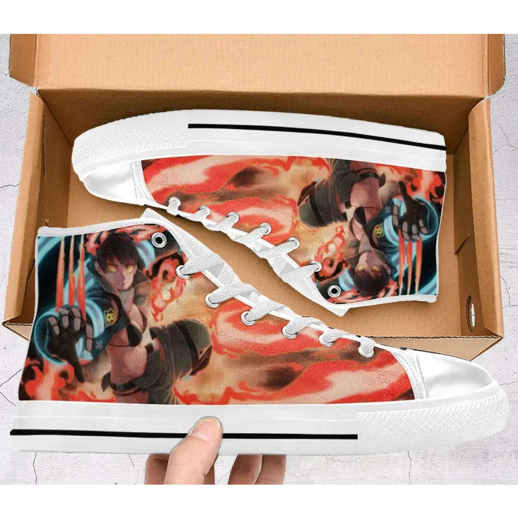 Fire Force Blazing Fire Brigade Tamaki Shoes High Top Sneakers