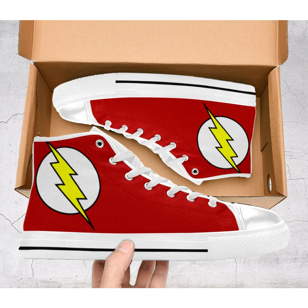 Flash Superhero Comics Shoes High Top Sneakers