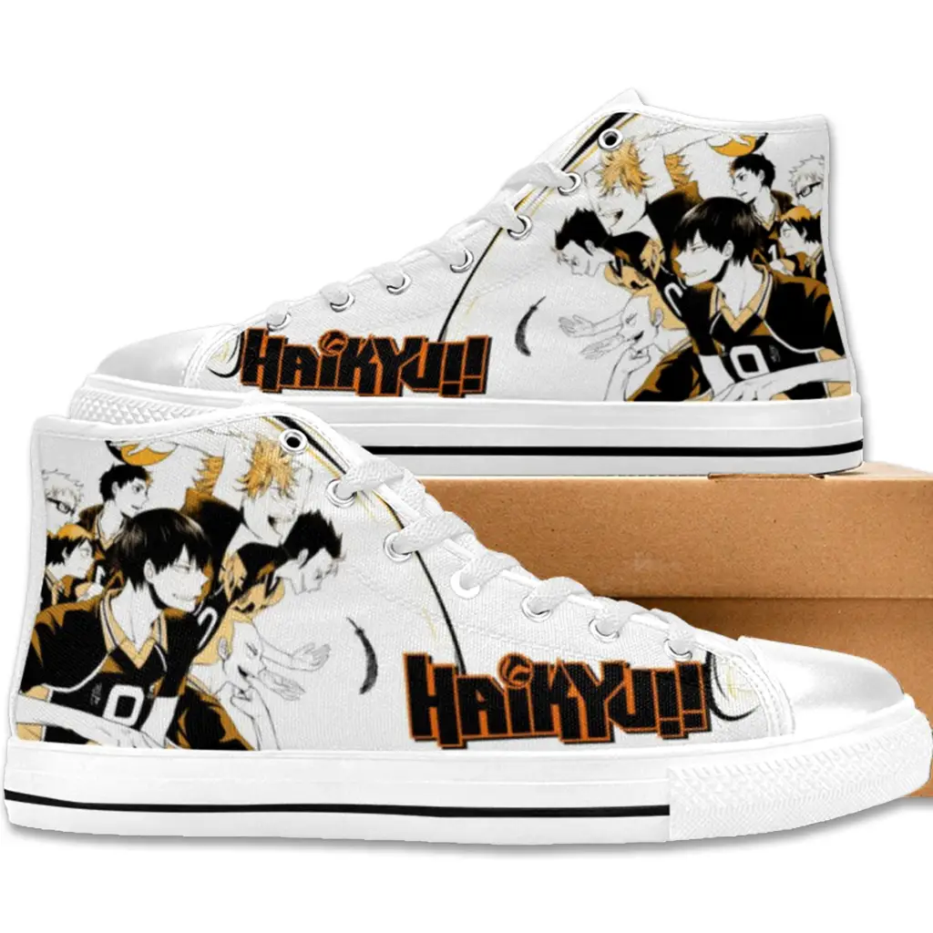 Fly High Haikyuu Hinata Voly Anime Shoes High Top Sneakers