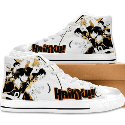 Fly High Haikyuu Hinata Voly Anime Shoes High Top Sneakers