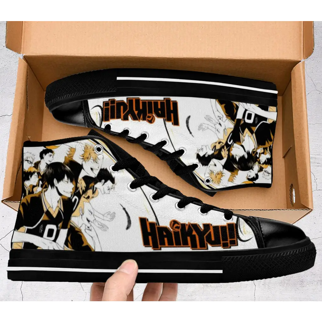 Fly High Haikyuu Hinata Voly Anime Shoes High Top Sneakers