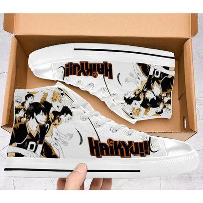 Fly High Haikyuu Hinata Voly Anime Shoes High Top Sneakers