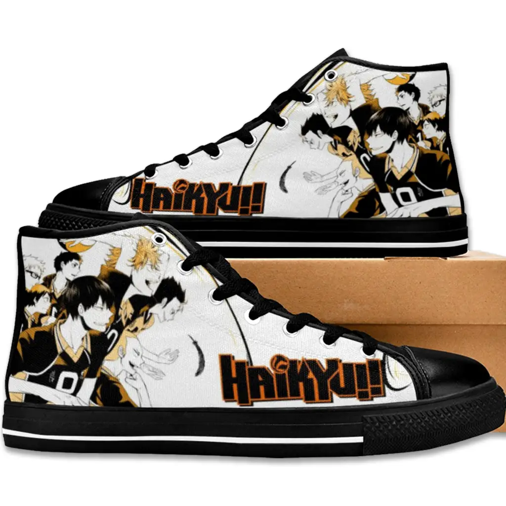 Fly High Haikyuu Hinata Voly Anime Shoes High Top Sneakers