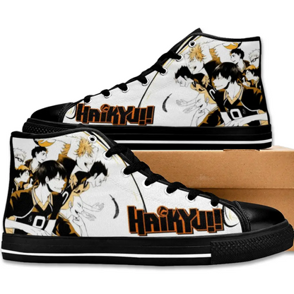 Fly High Haikyuu Hinata Voly Anime Shoes High Top Sneakers