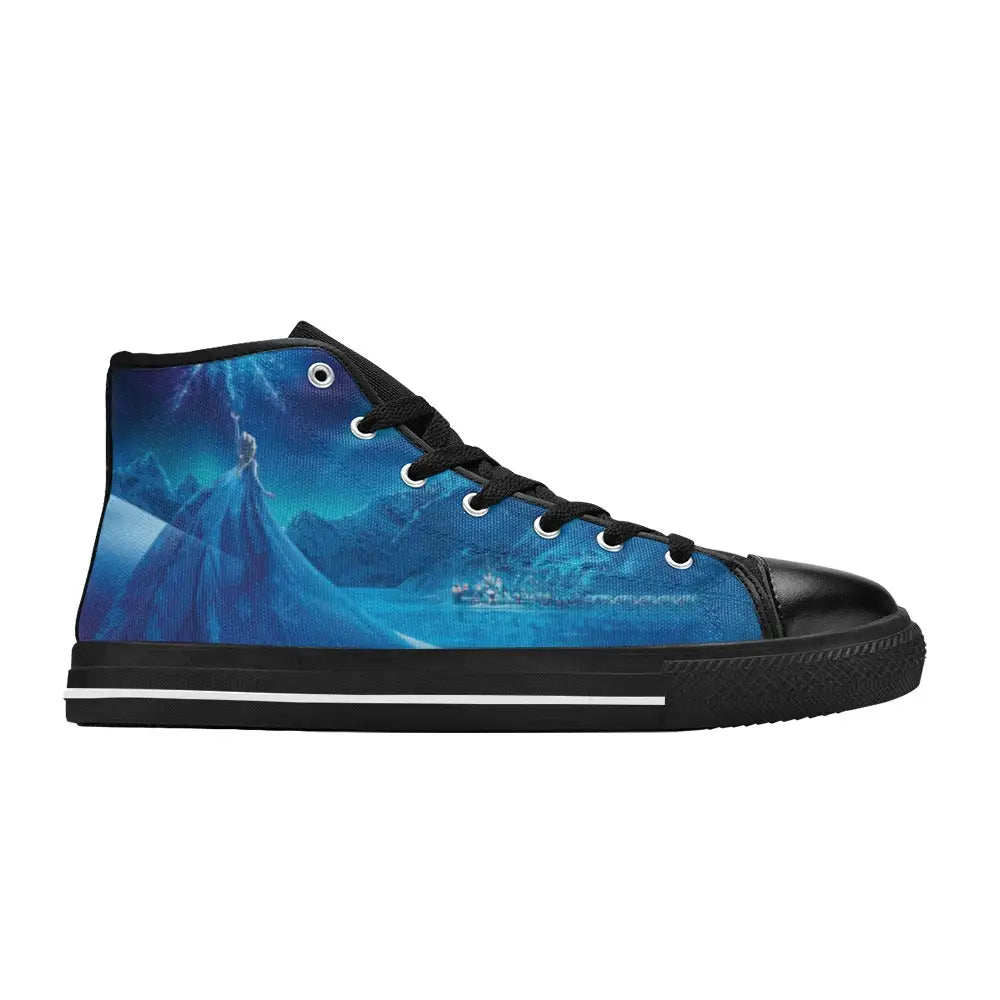 Frozen Shoes Princess Elsa Quinn Shoes High Top Sneakers