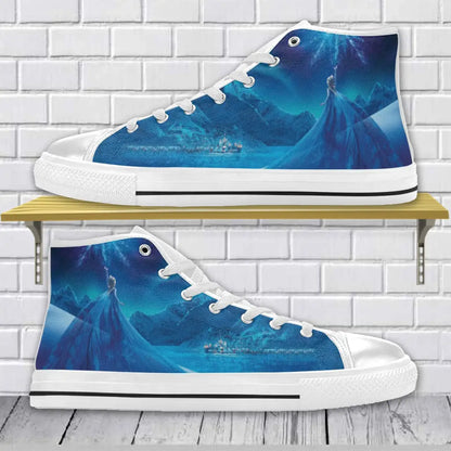 Frozen Shoes Princess Elsa Quinn Shoes High Top Sneakers