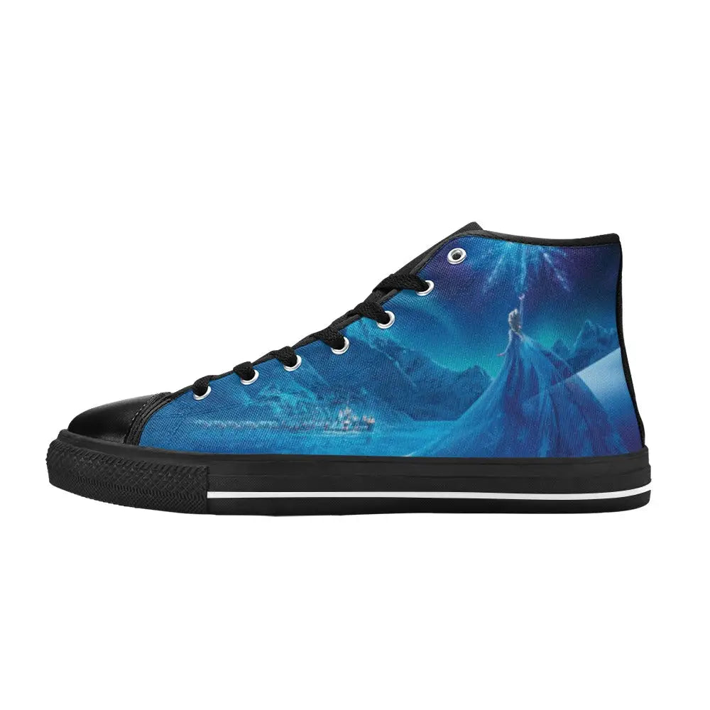 Frozen Shoes Princess Elsa Quinn Shoes High Top Sneakers