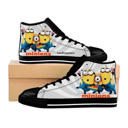 Funny Cute Minion Shoes High Top Sneakers