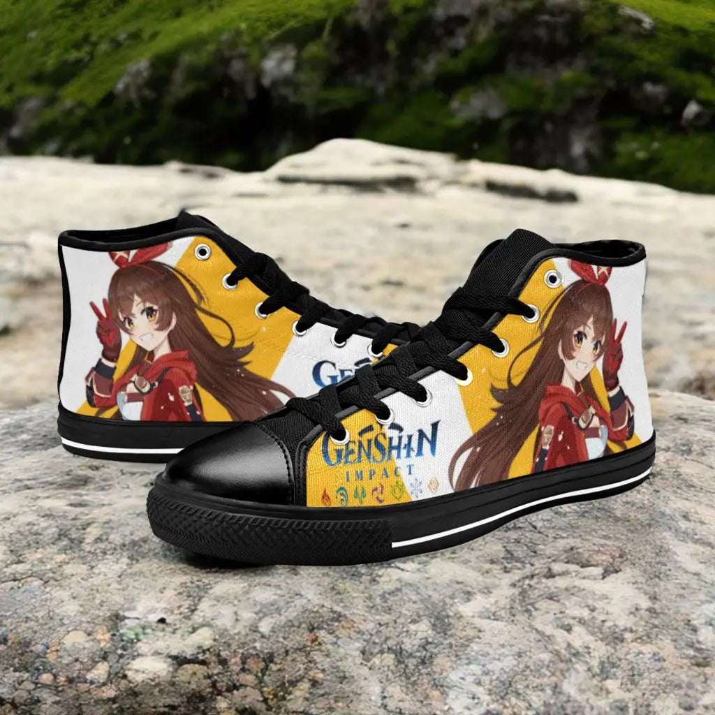 Genshin Impact Amber Shoes High Top Sneakers