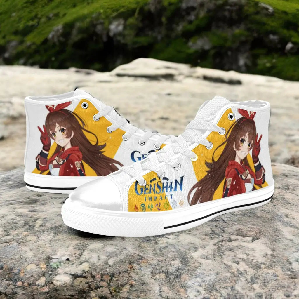 Genshin Impact Amber Shoes High Top Sneakers