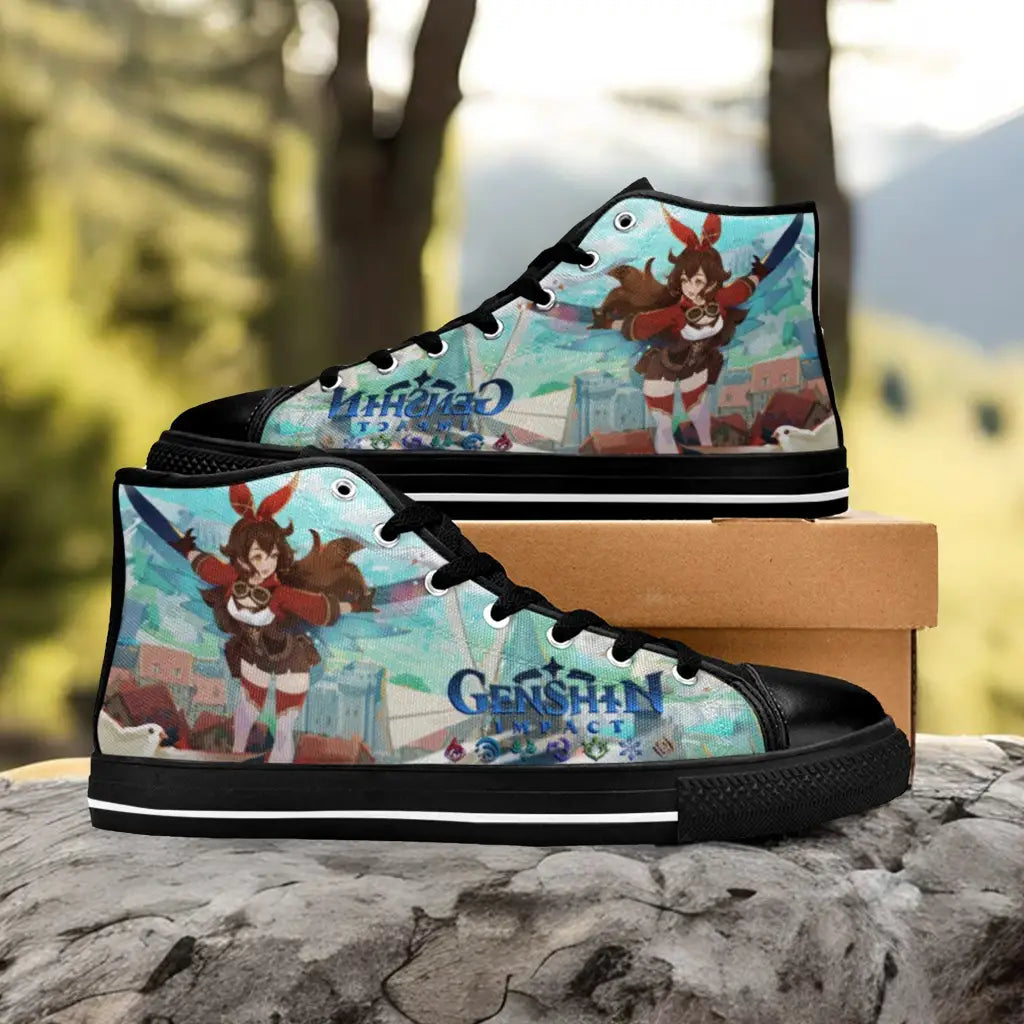 Genshin Impact Amber Shoes High Top Sneakers