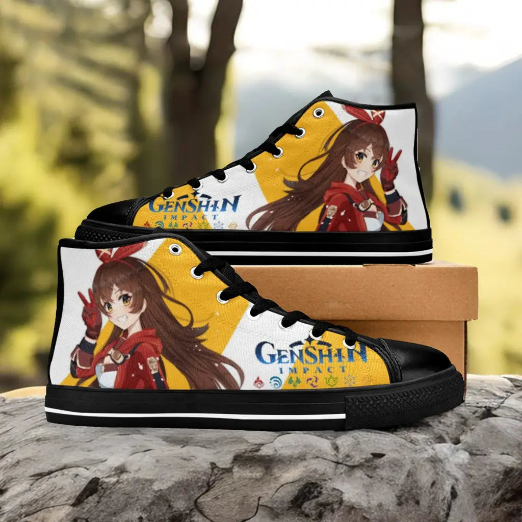 Genshin Impact Amber Shoes High Top Sneakers