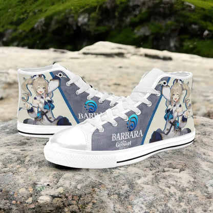 Genshin Impact Barbara Shoes High Top Sneakers