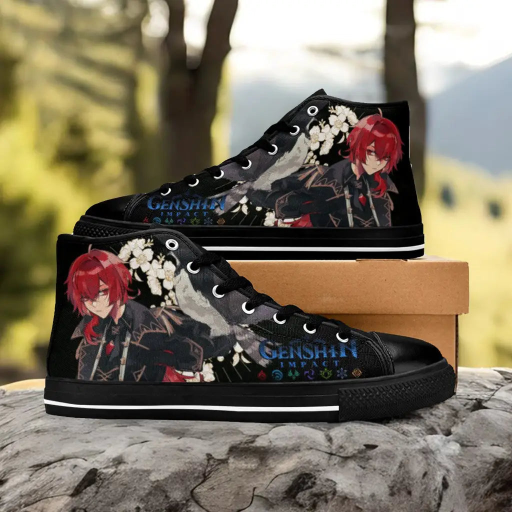 Genshin Impact Diluc Shoes High Top Sneakers