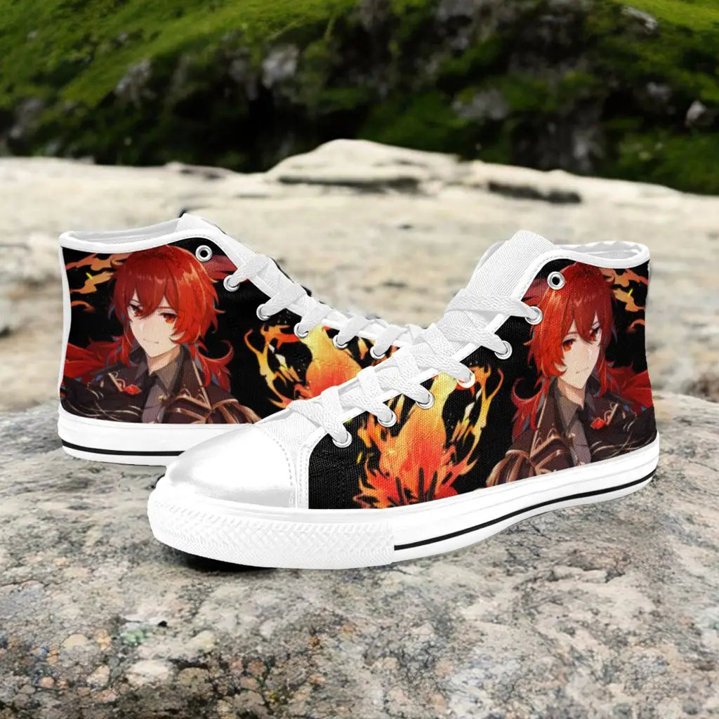 Genshin Impact Diluc Shoes High Top Sneakers