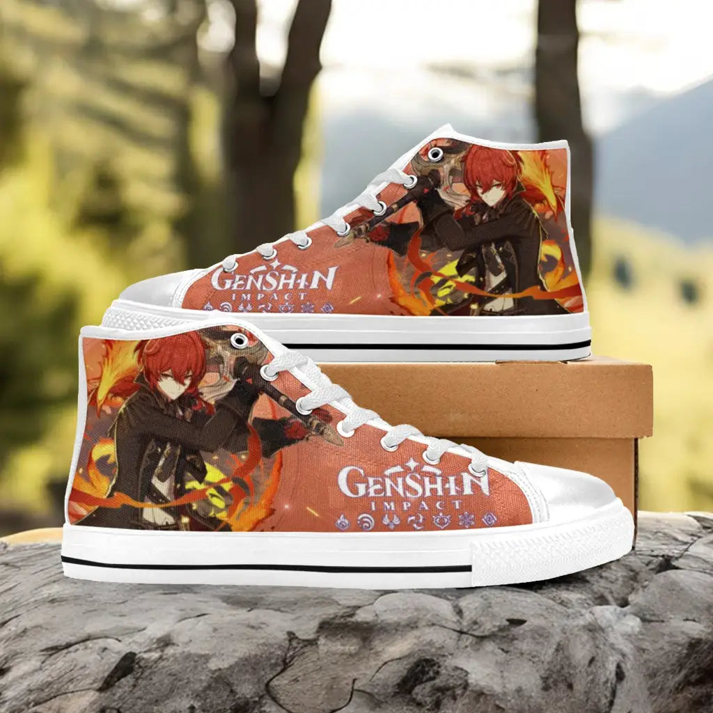 Genshin Impact Diluc Shoes High Top Sneakers