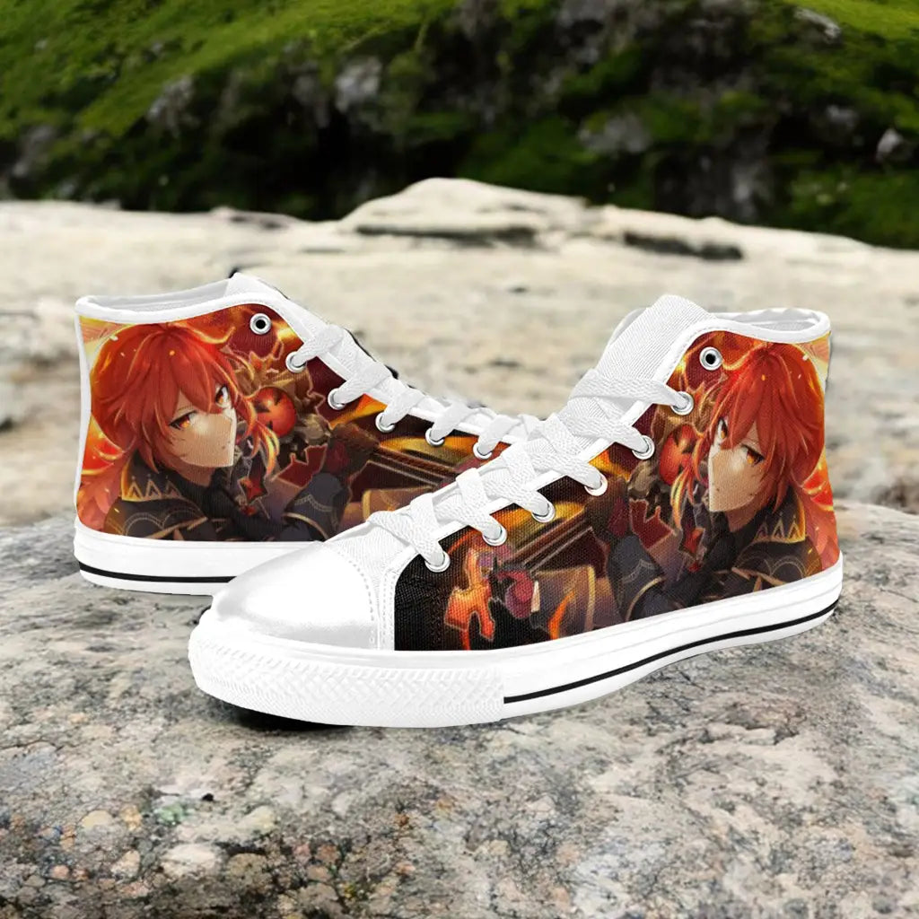 Genshin Impact Diluc Shoes High Top Sneakers