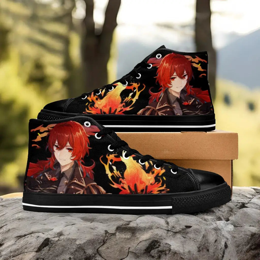 Genshin Impact Diluc Shoes High Top Sneakers