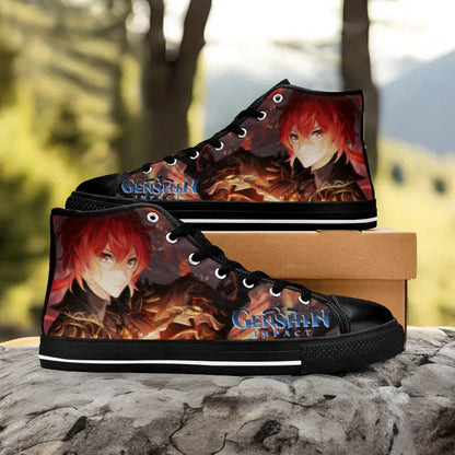 Genshin Impact Diluc Shoes High Top Sneakers