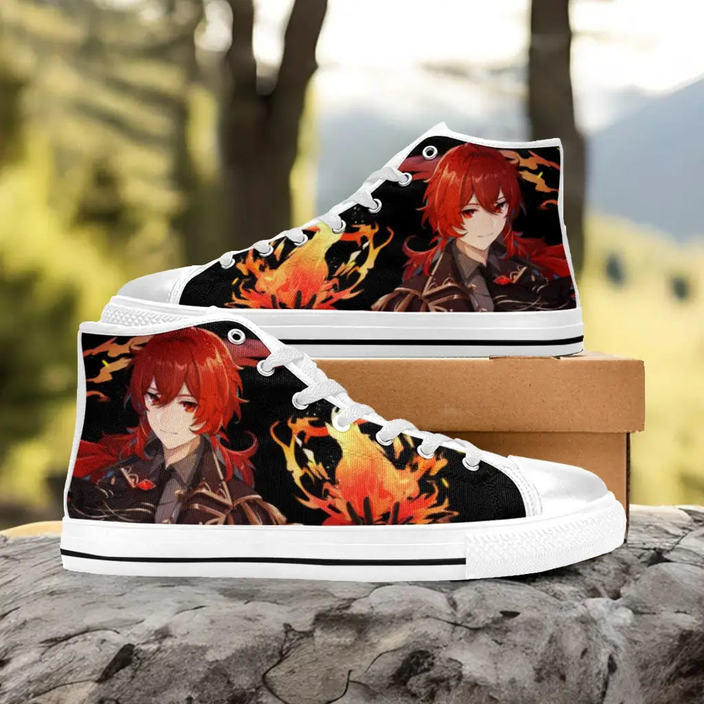 Genshin Impact Diluc Shoes High Top Sneakers