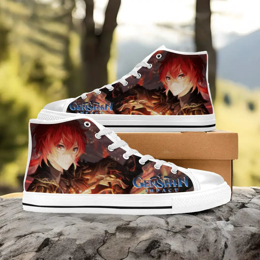 Genshin Impact Diluc Shoes High Top Sneakers