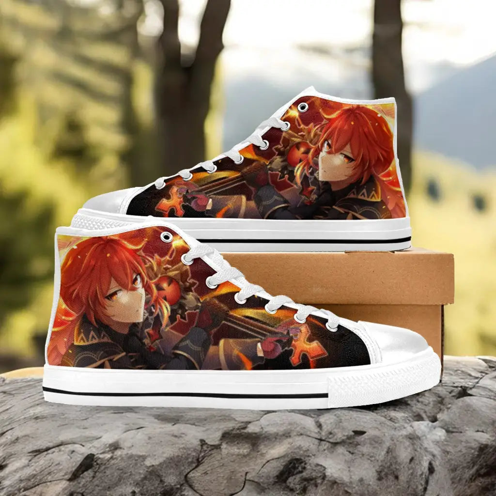 Genshin Impact Diluc Shoes High Top Sneakers