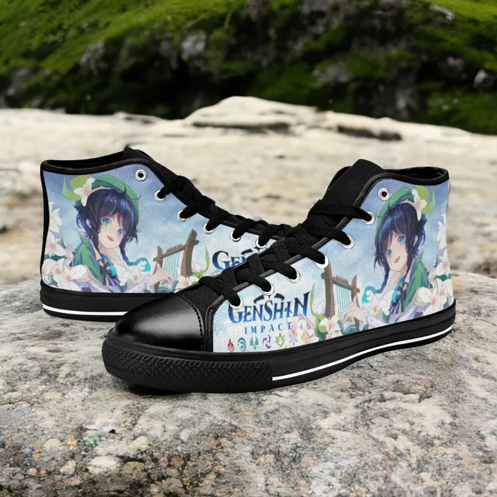 Genshin Impact Venti Shoes High Top Sneakers