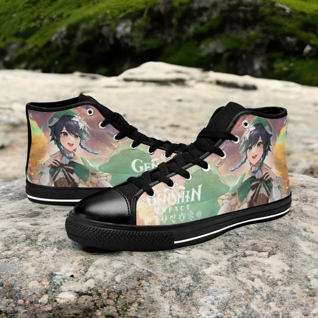 Genshin Impact Venti Shoes High Top Sneakers