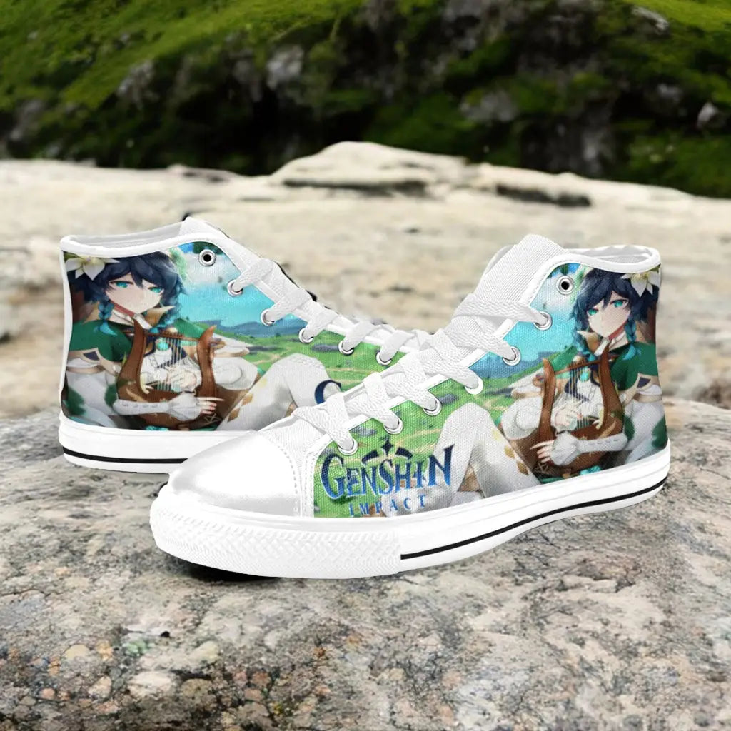 Genshin Impact Venti Shoes High Top Sneakers