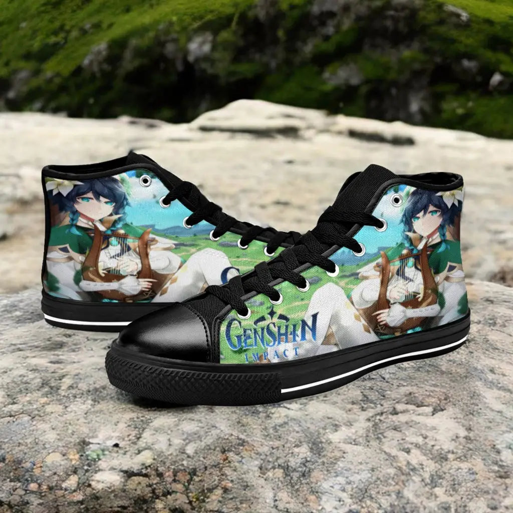 Genshin Impact Venti Shoes High Top Sneakers