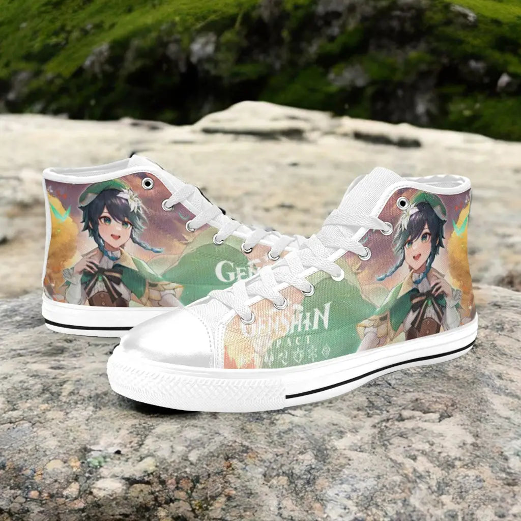 Genshin Impact Venti Shoes High Top Sneakers