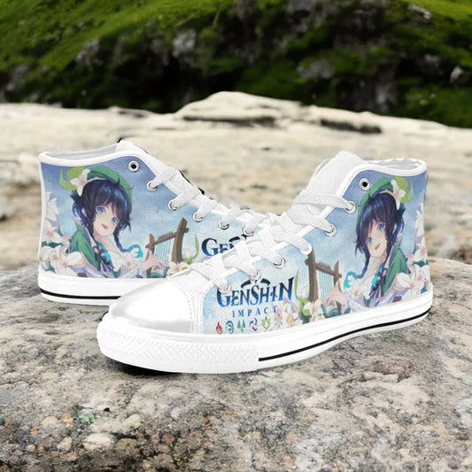 Genshin Impact Venti Shoes High Top Sneakers