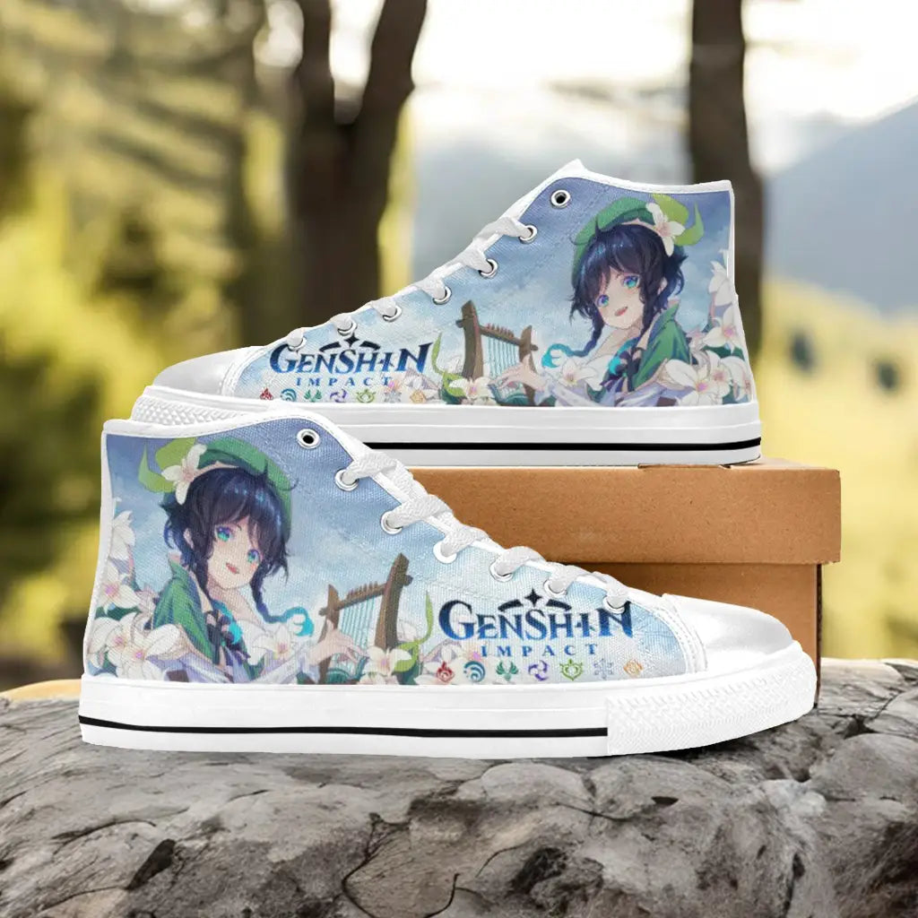 Genshin Impact Venti Shoes High Top Sneakers