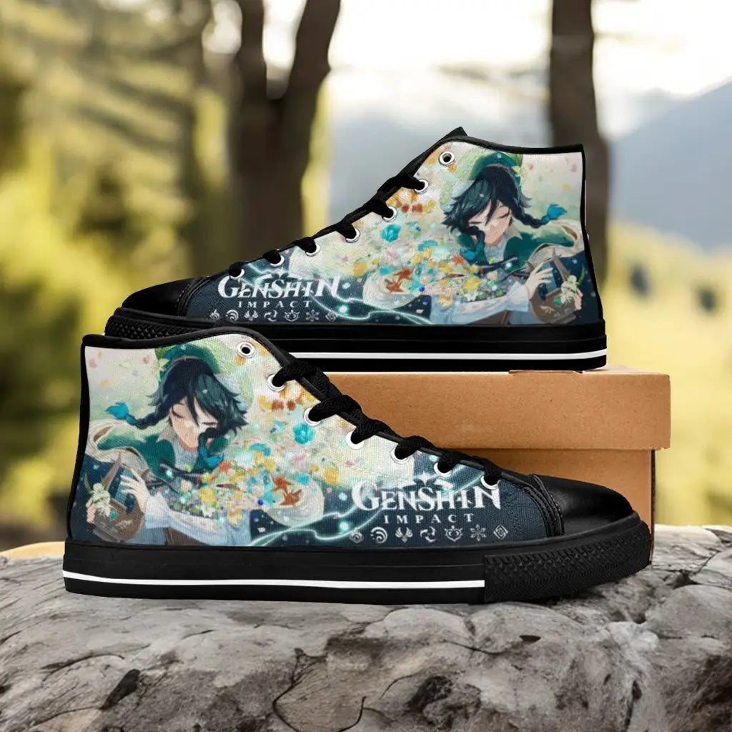 Genshin Impact Venti Shoes High Top Sneakers