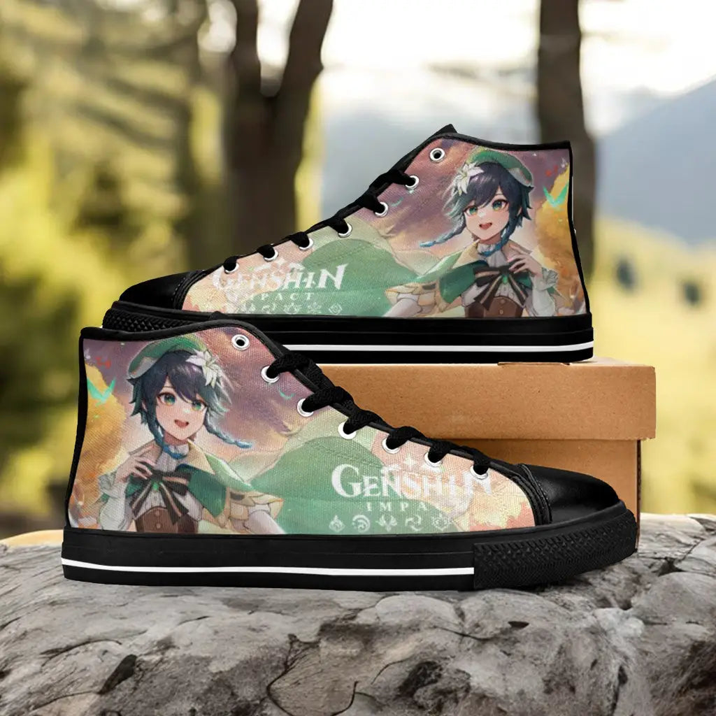 Genshin Impact Venti Shoes High Top Sneakers