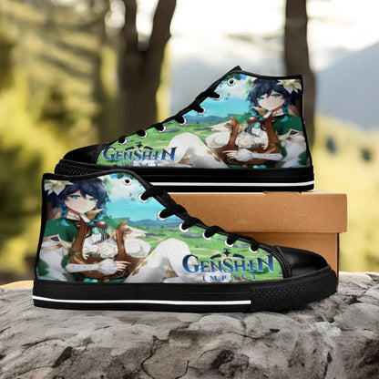 Genshin Impact Venti Shoes High Top Sneakers