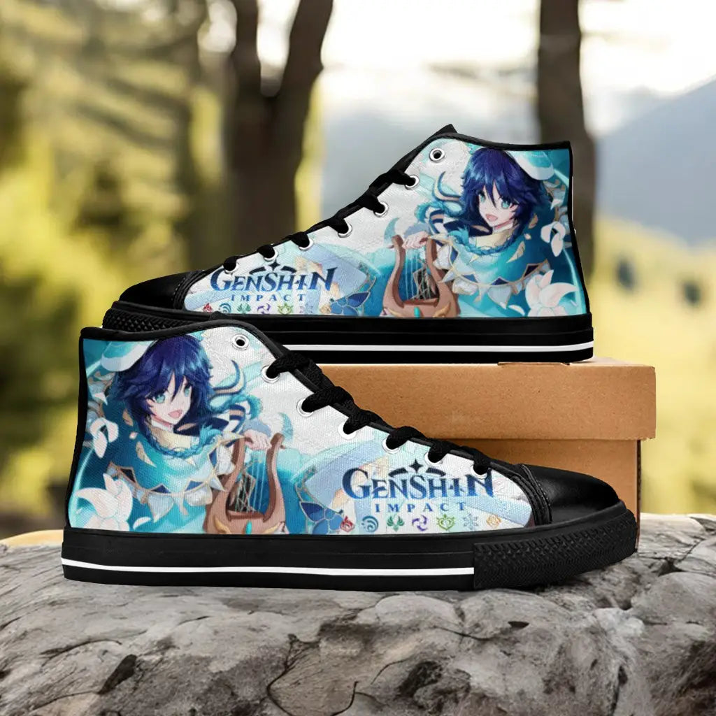 Genshin Impact Venti Shoes High Top Sneakers