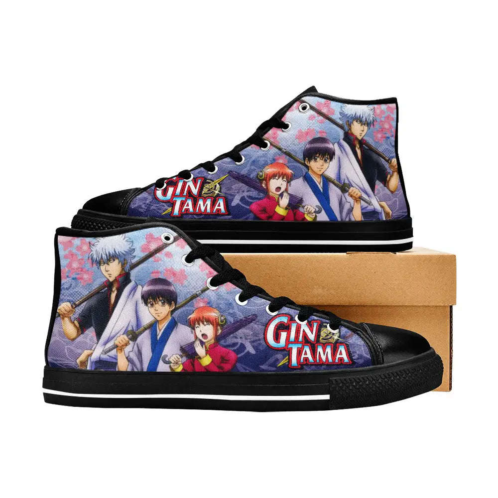 Gintama Gintoki Custom High Top Sneakers Shoes