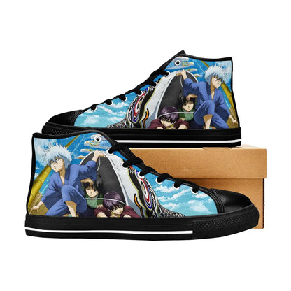 Gintama Gintoki Custom High Top Sneakers Shoes