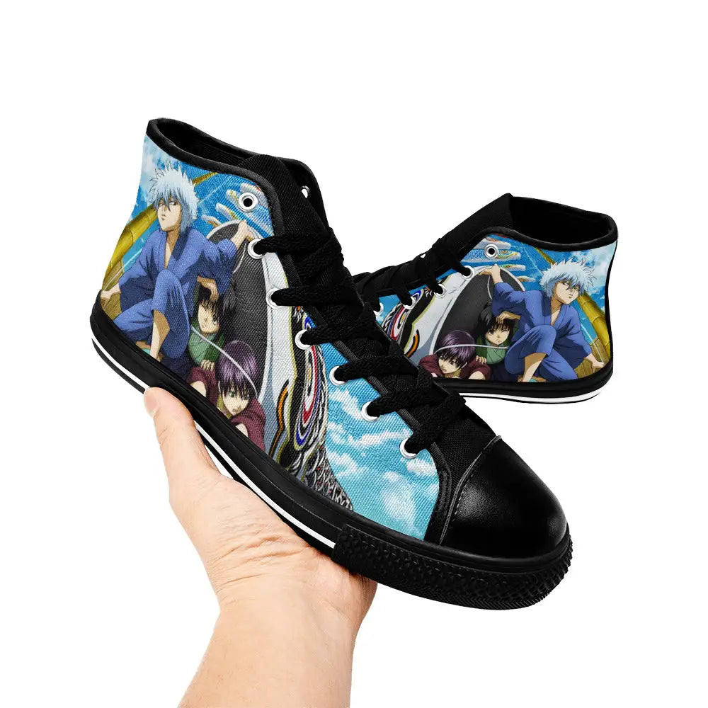 Gintama Gintoki Custom High Top Sneakers Shoes