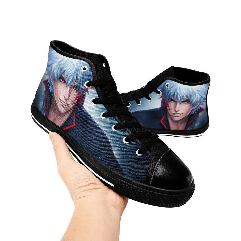 Gintama Gintoki Custom High Top Sneakers Shoes