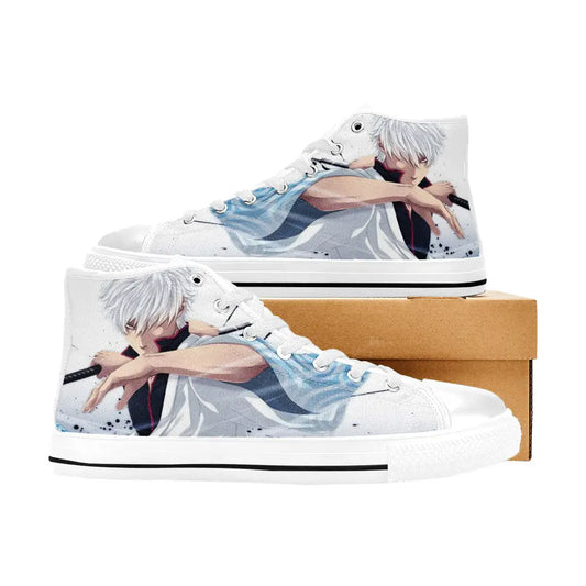 Gintama Gintoki Custom High Top Sneakers Shoes