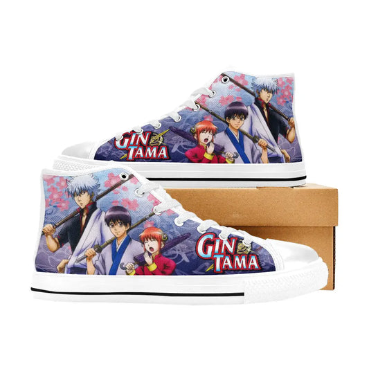 Gintama Gintoki Custom High Top Sneakers Shoes