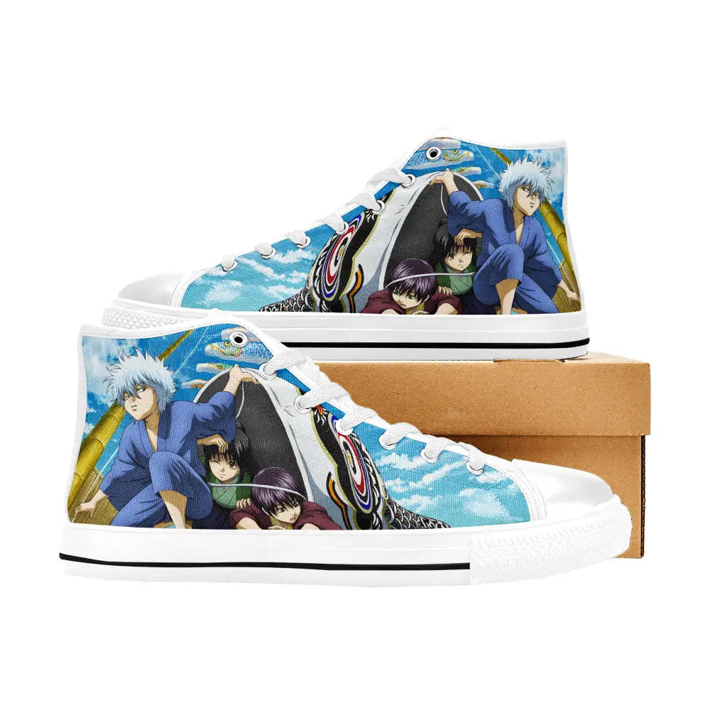 Gintama Gintoki Custom High Top Sneakers Shoes