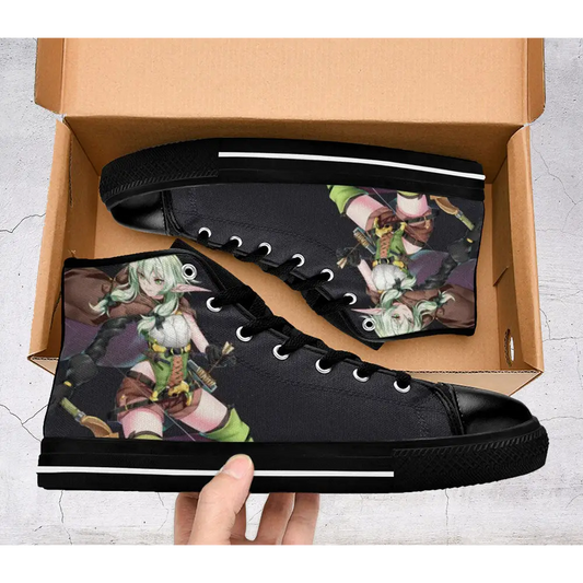 Goblin Slayer High Elf Archer Kakoiii Shoes High Top Sneakers