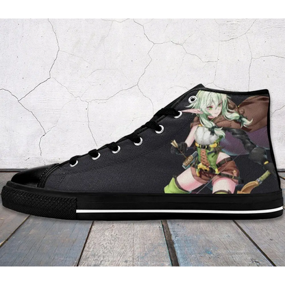 Goblin Slayer High Elf Archer Kakoiii Shoes High Top Sneakers