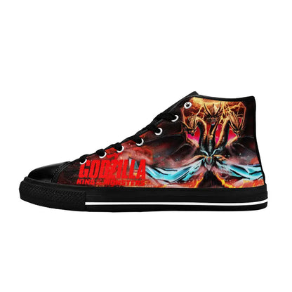 Godzilla and King Ghidorah Custom High Top Sneakers Shoes